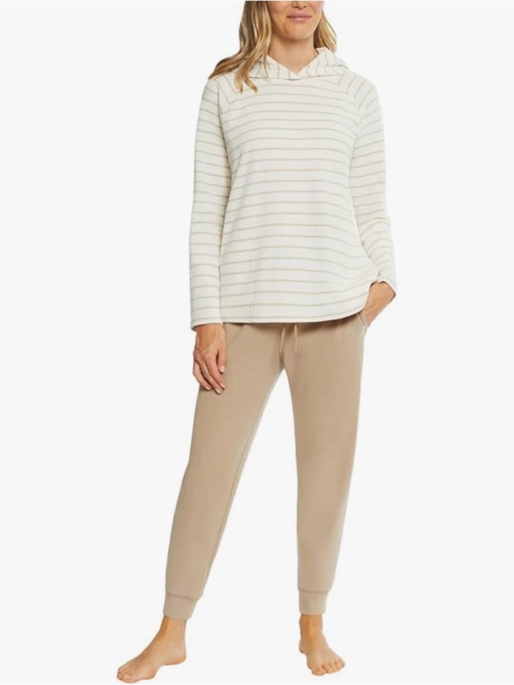 Max & Mia 2 Piece Waffle Knit Lounge Set Hoodie Jogger XL